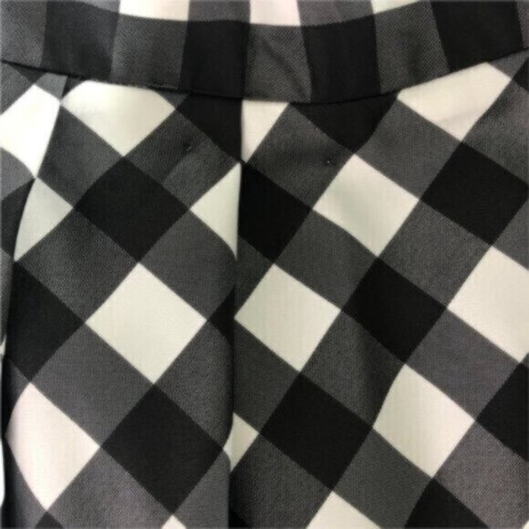 NWT Talbots | Black & White A-line Gingham Plaid Midi Skirt Size 10 - Picture 8 of 9